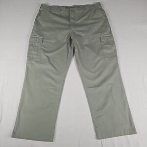 Duluth Trading Co‎ Pants Men's 40x30 Green Flex Ballroom Khaki Cargo Relaxed Fit